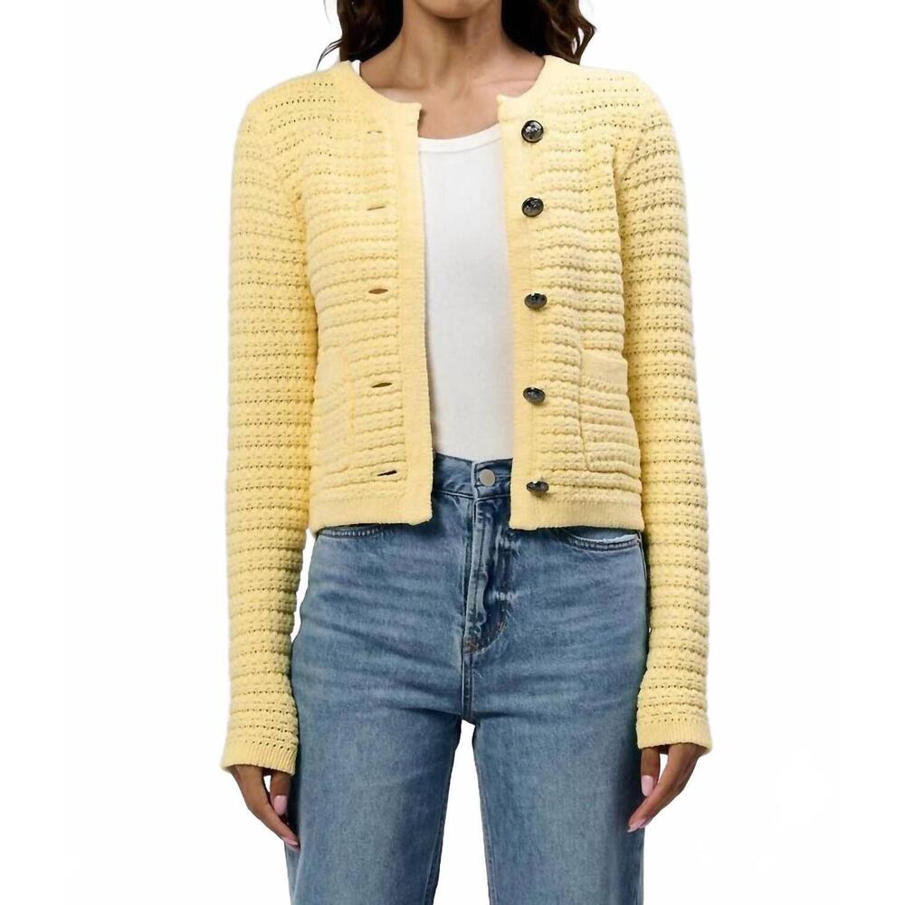 NEW DEAR JOHN DENIM cambria sweater in banana